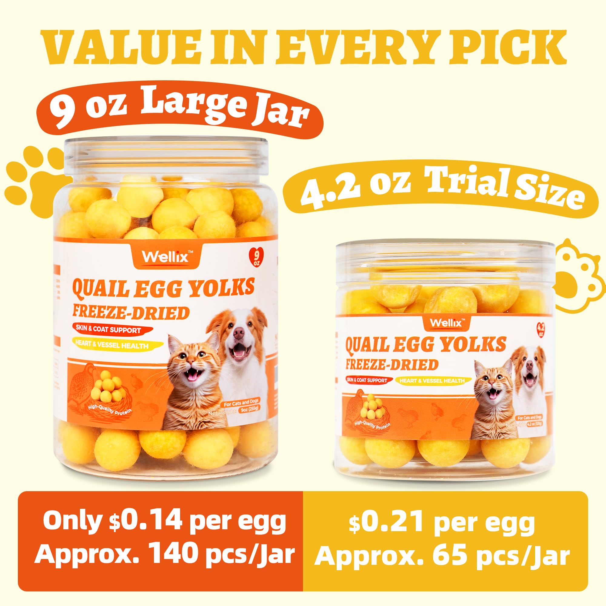 Wellix snacks-entrenamiento perdiz-secos: premio sabroso para perros y gatos.