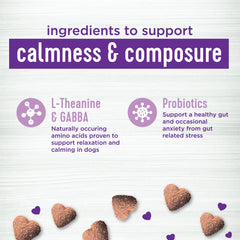 Wellness chuches ingredientes L-teanina y GABA, apoyo relajante natural