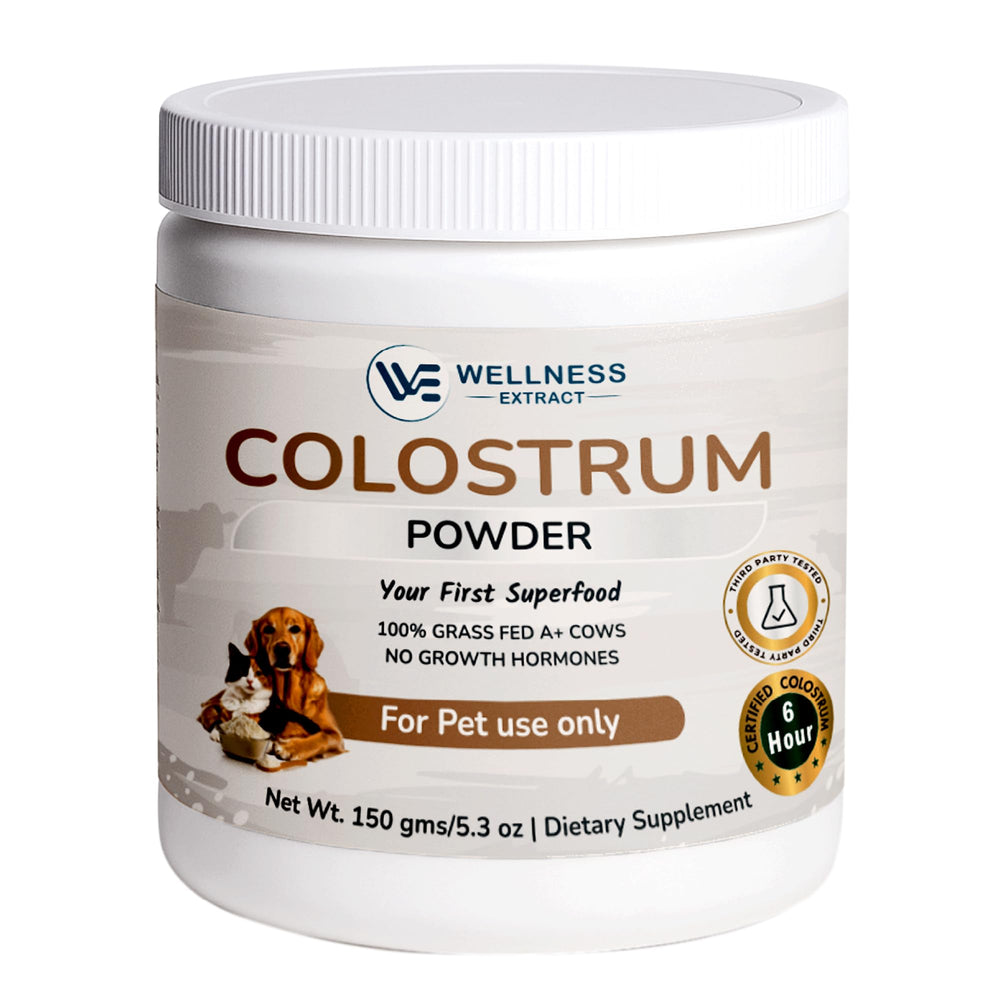 Wellness Extract colostro bovino, empaque visible, apoyo inmunitario potencial
