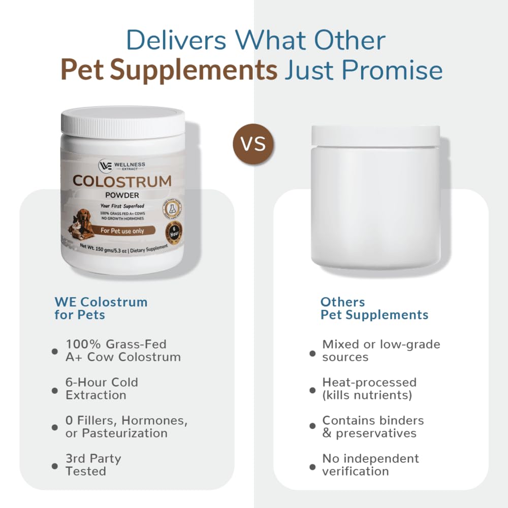Wellness Extract colostro bovino, pote de polvo, uso diario recomendado