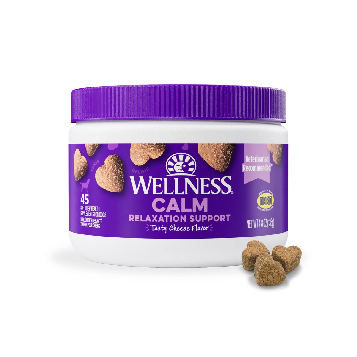 Wellness relajación para perros: chuches queso ahumado, apoyo suave ante el estrés diario