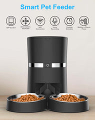 WellToBe Alimentador Automático controlado por aplicación para mascotas.