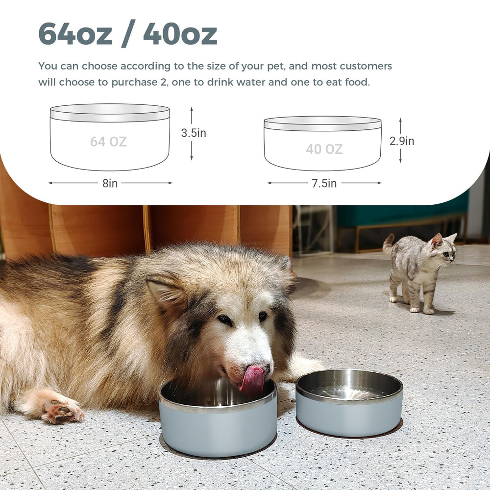 Plato para perros con base antideslizante y silencioso para suelos.