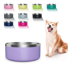 Tazón para perros Wenbokmin en acero inoxidable 40 onzas, duradero y apto para lavavajillas.
