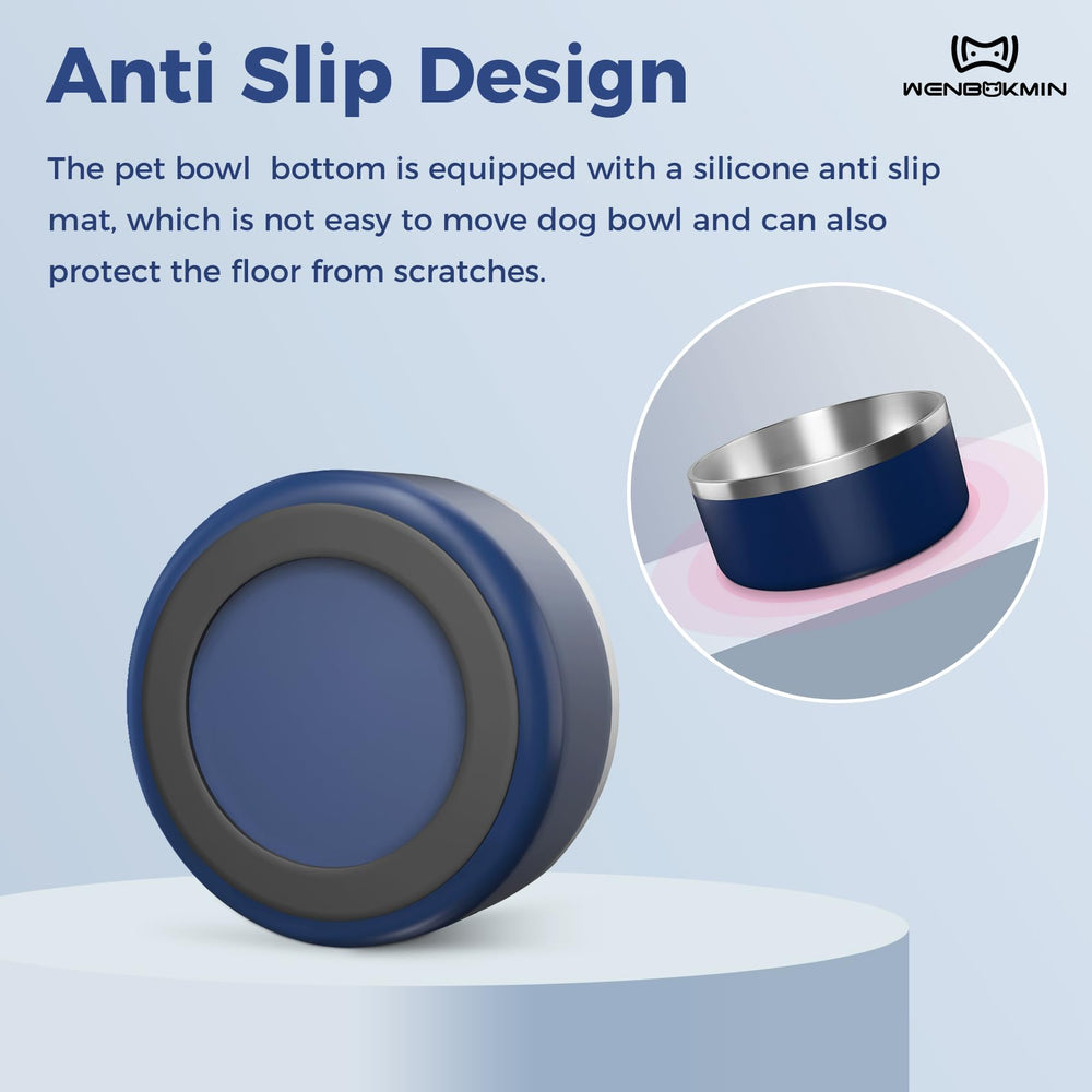 Diseño ergonómico para hogar del tazón Wenbokmin, azul.