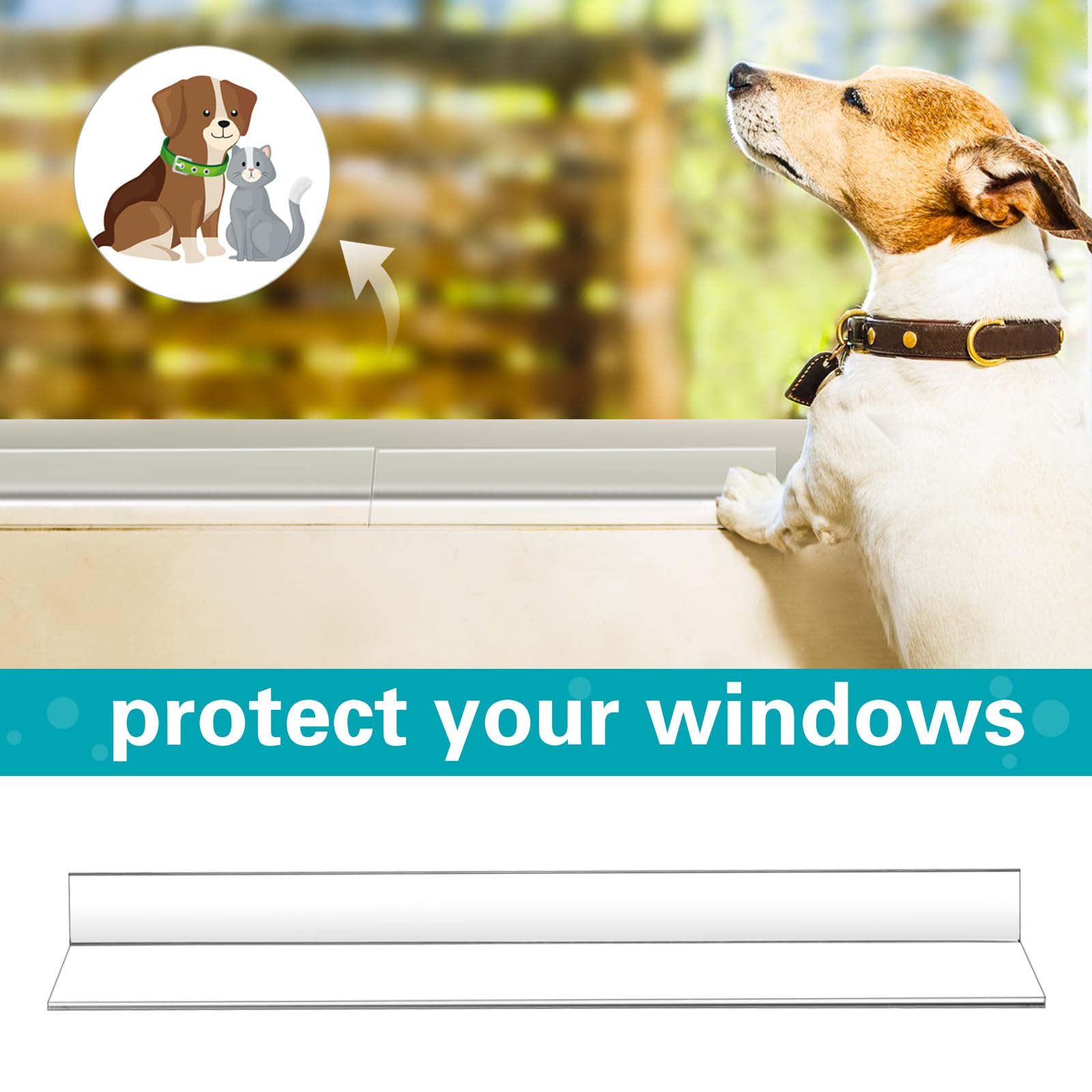 Limpieza fácil del protector de repisa Wenqik sin residuos