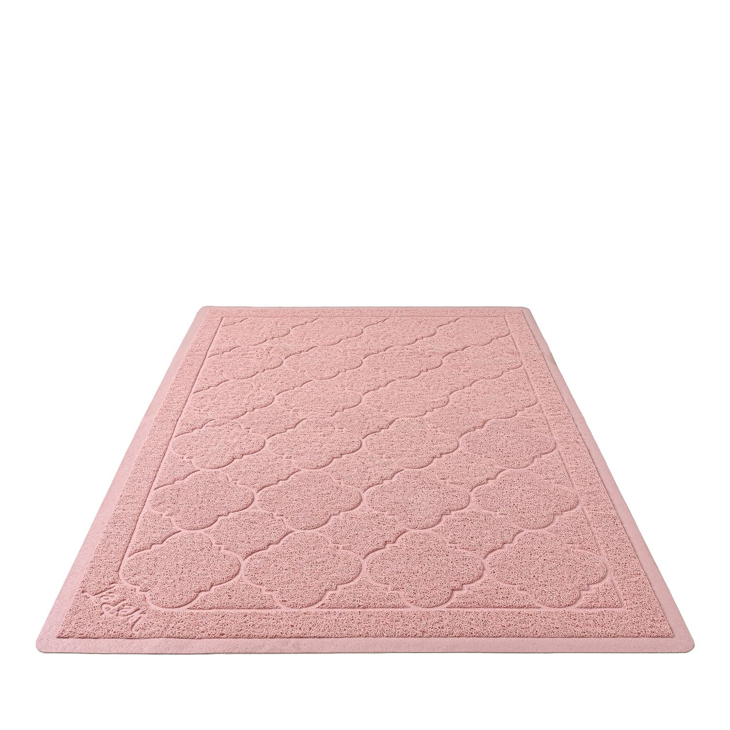 WePet alfombra para arena de gato rosa XXL 47x36, atrapa arena