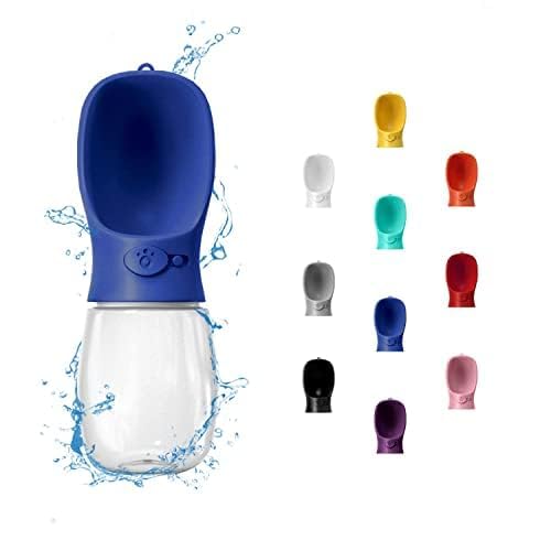 WePet botella de agua para perro 550 ml azul marino, ideal para paseos.