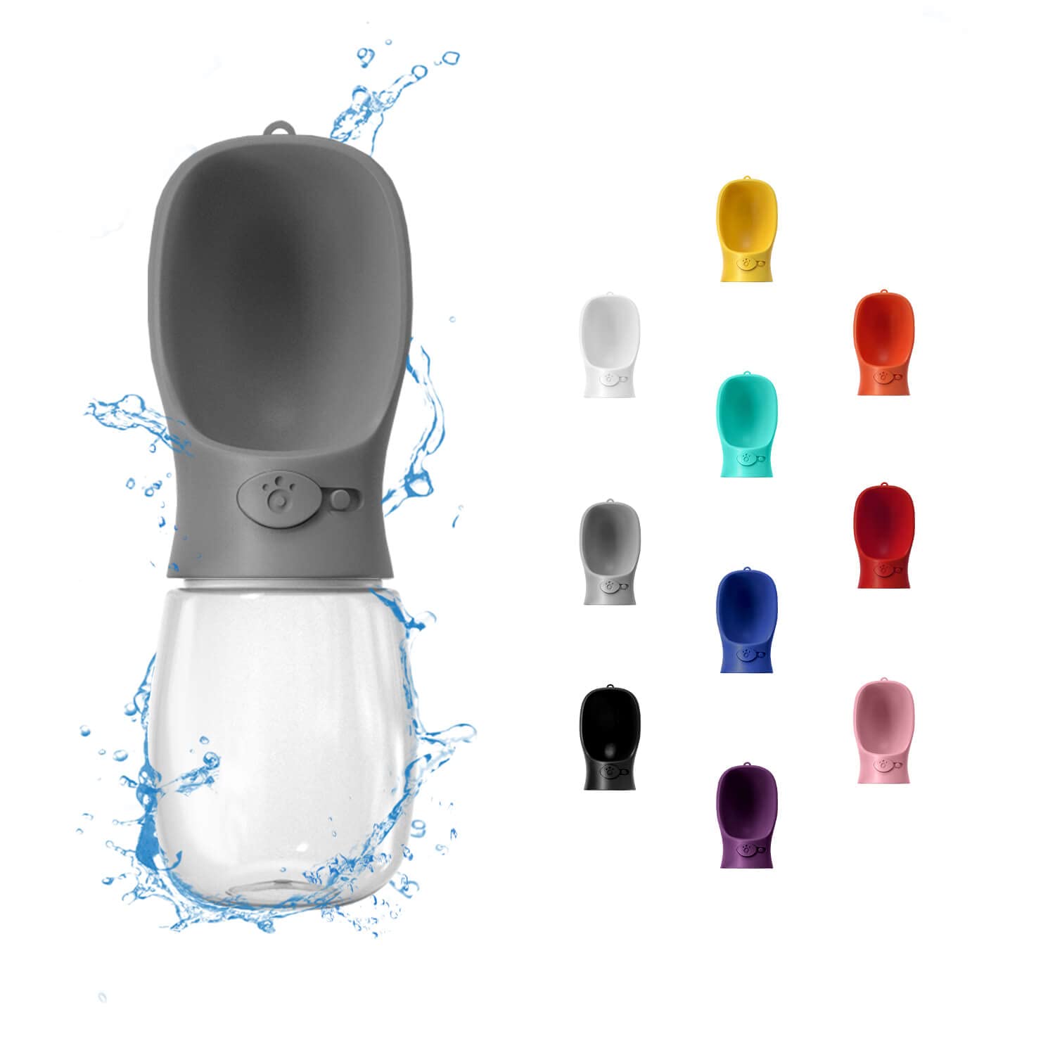 WePet botella de agua portátil para perros, 12 oz, ideal para paseos cortos