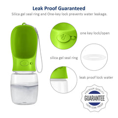 WePet dispensador de agua para perros, 350 ml, uso cómodo en caminatas