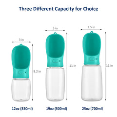 WePet dispensador de agua portátil, ideal para caminatas largas.