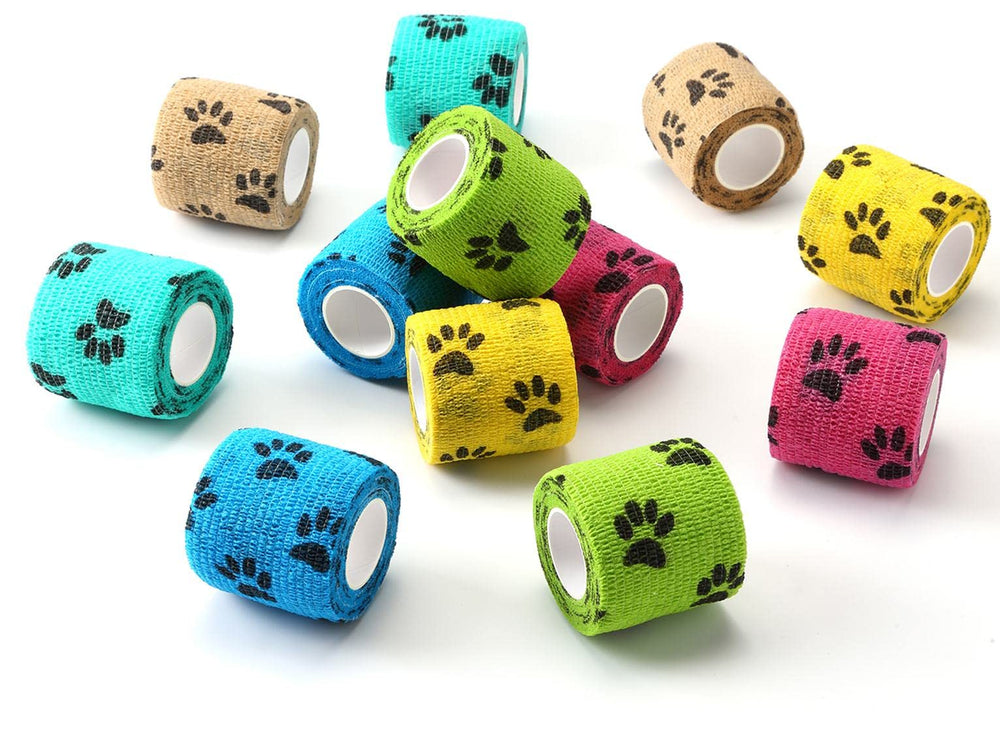 WePet Pet Wrap: paquete de 12 rollos visibles, práctico para emergencias