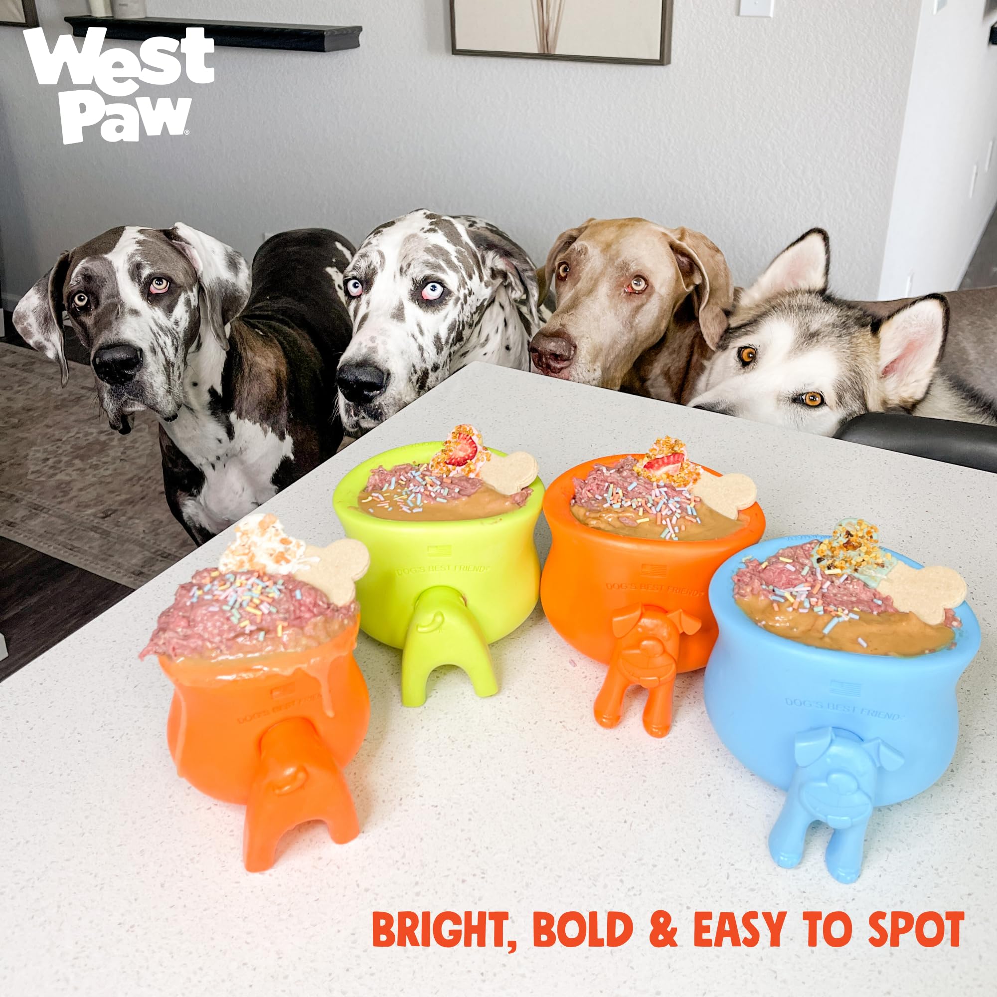West Paw Toppl Stopper, apto para lavavajillas en estante superior