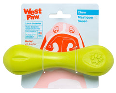 WEST PAW Zogoflex Hurley, hueso flotante ideal para juego en agua y masticación segura.