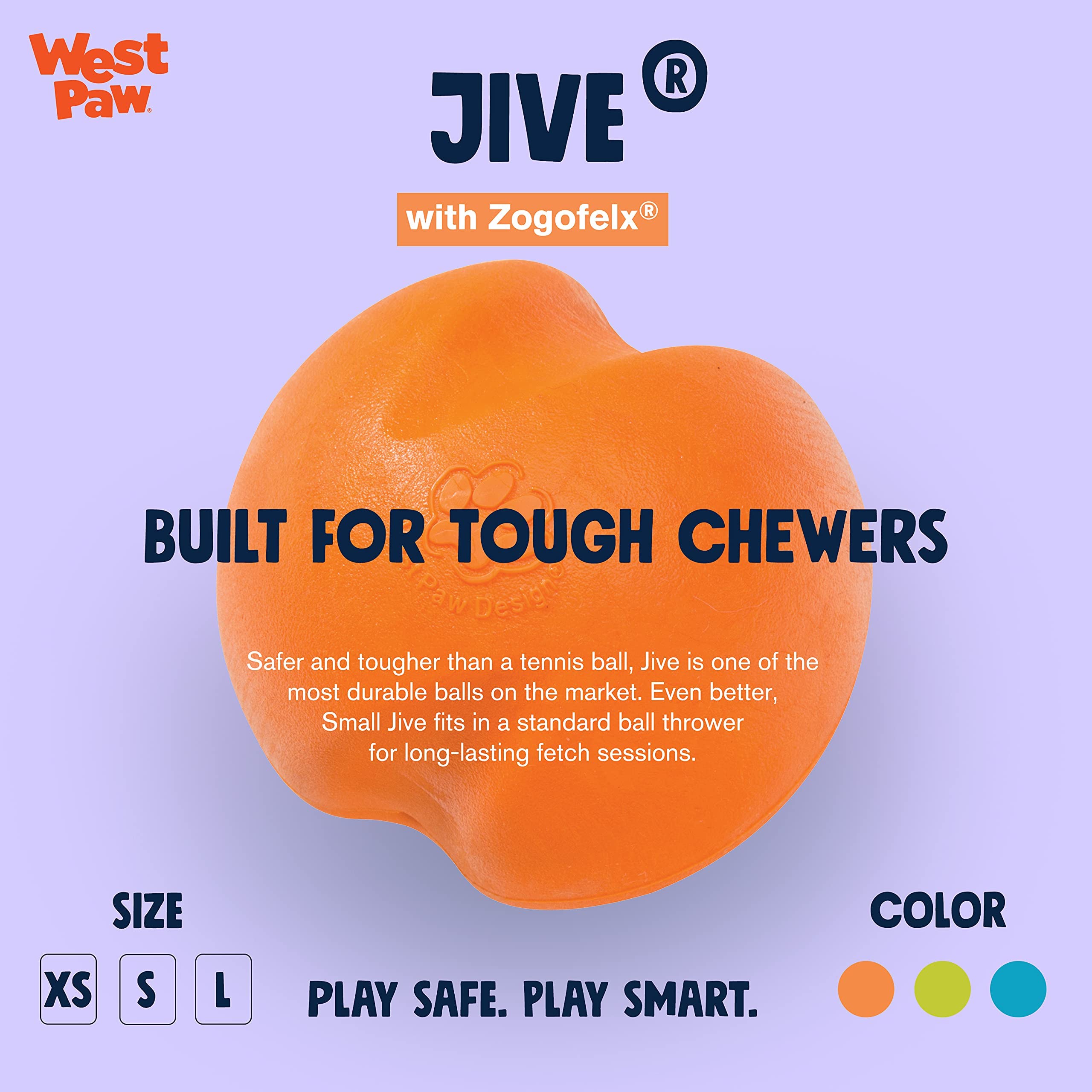 WEST PAW Jive Ball para buscar y recoger durante el juego