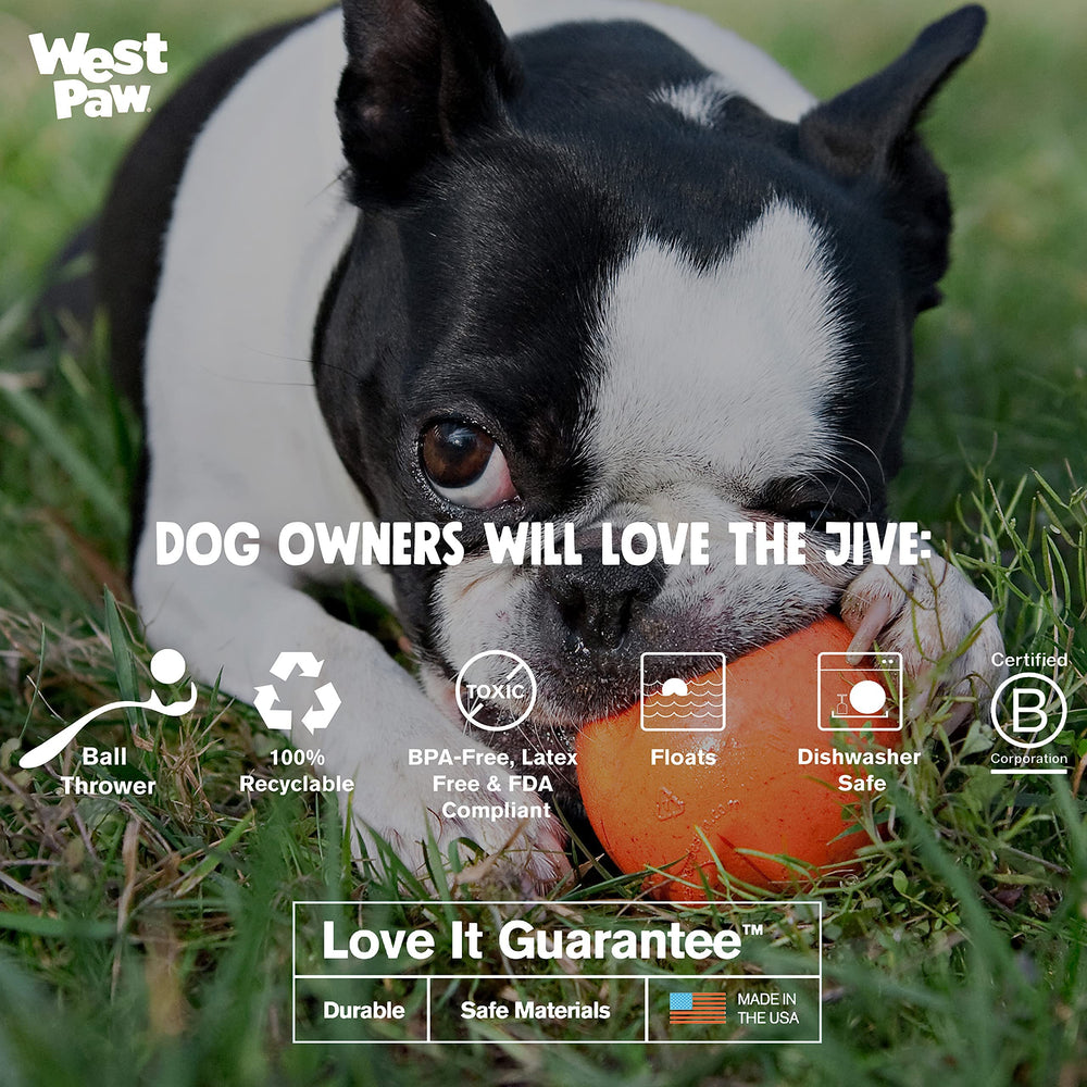 WEST PAW Jive Ball: juego de búsqueda seguro para perros activos.