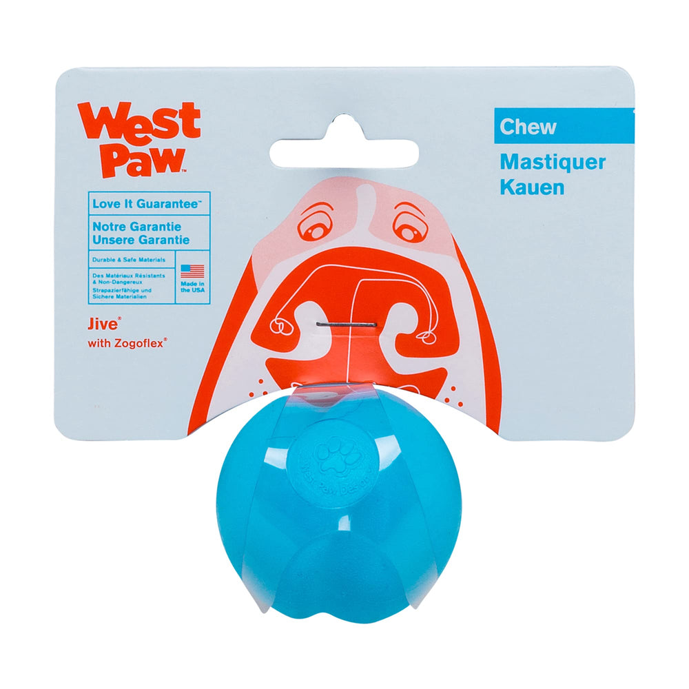 WEST PAW Jive Ball: juguete flotante para perros, ideal para juegos en agua.