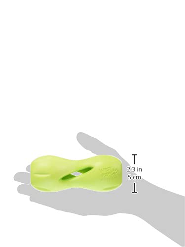 Dispensador resistente West Paw Zogoflex Qwizl para mordidas fuertes.