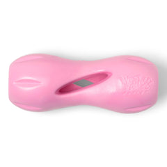 West Paw Qwizl, juguete-puzzle-dispensador, ideal para mantener ocupado al perro durante la comida.