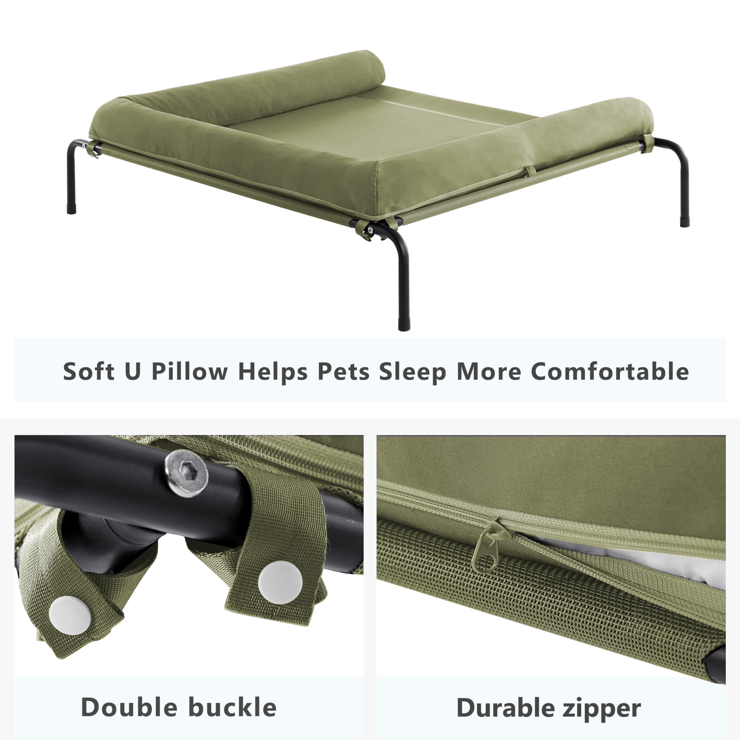 Western Home montaje rápido, cama para perros lista en segundos