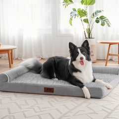Cama ortopédica Western Home para perros grandes, enfoque frontal con soporte estable.