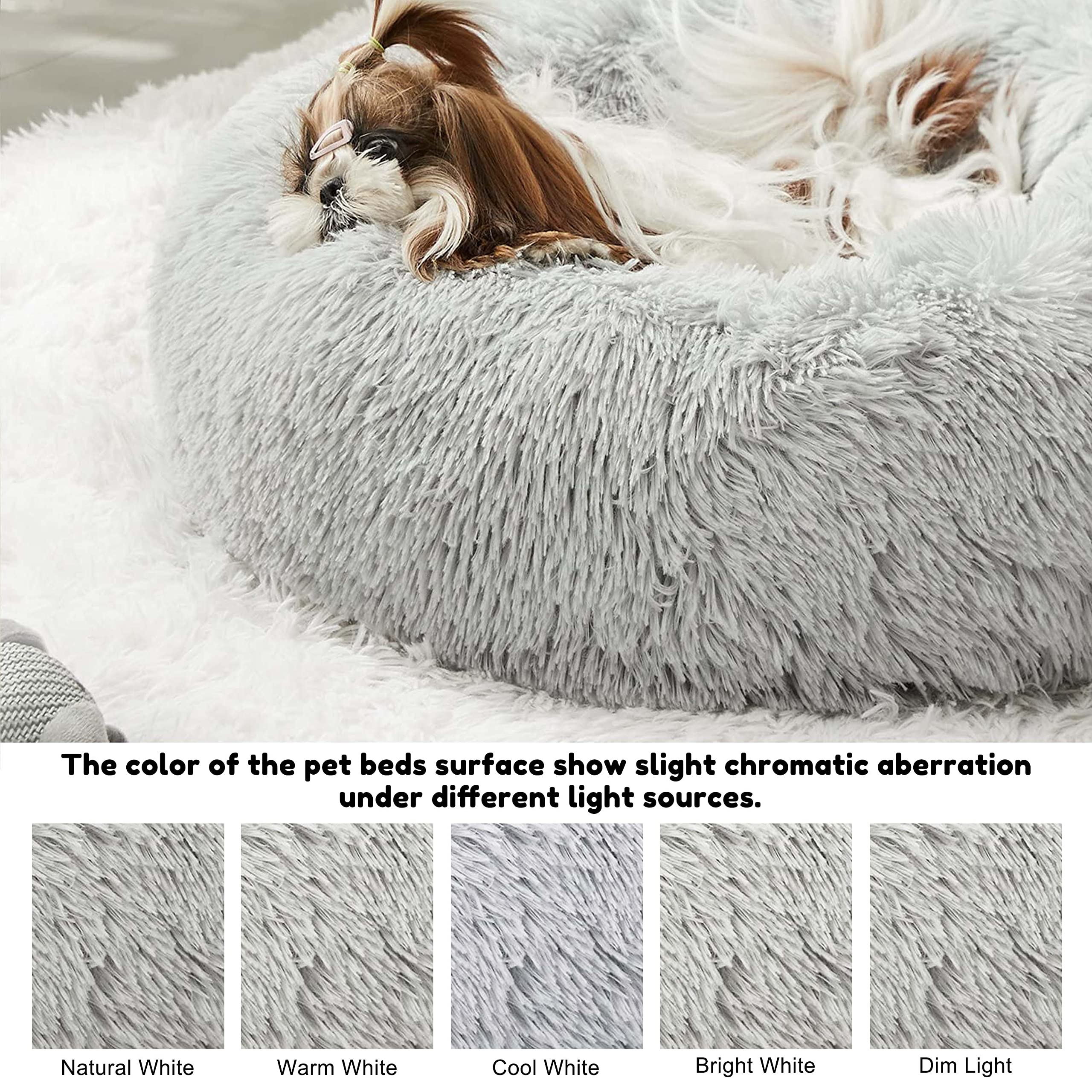 Western Home WH Cama Calmante interior suave: felpa acolchada invita a acurrucarse