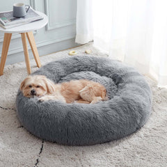 Western Home WH cama donut calmante para perros y gatos, apoyo suave.