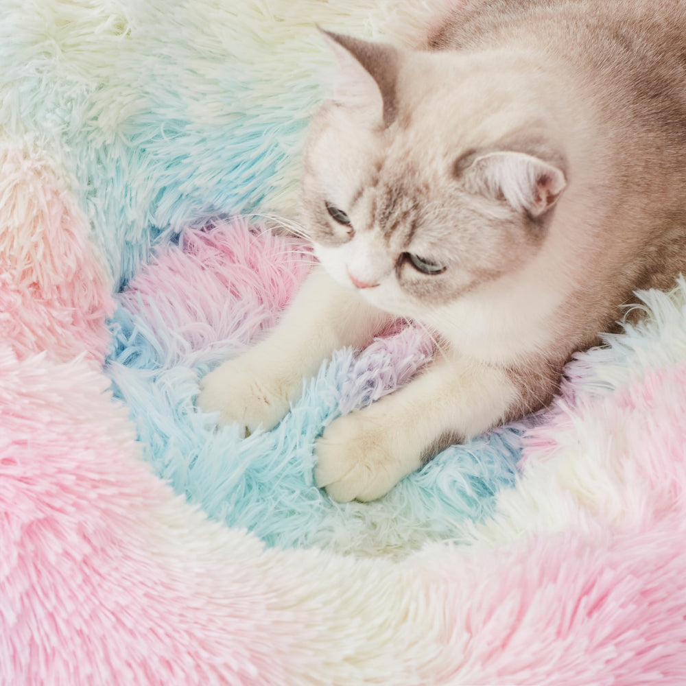 Western Home WH cama donut tamaños 20-24-27-30 para mascotas