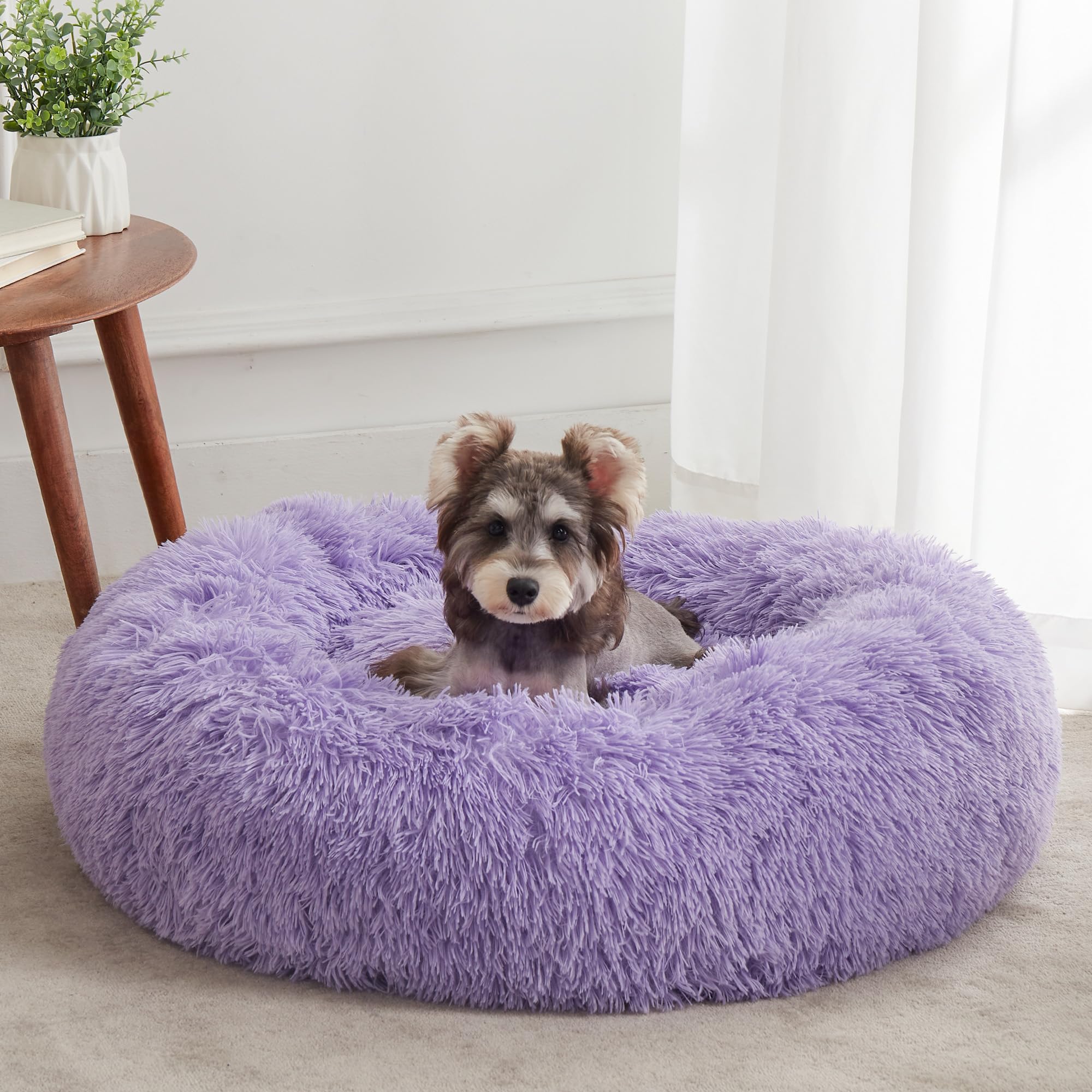 Cama para perro WESTERN HOME WH calma redonda ofrece descanso suave y seguro.