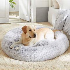 Western Home WH cama perro calma redonda, soporte suave para dormir cómodo