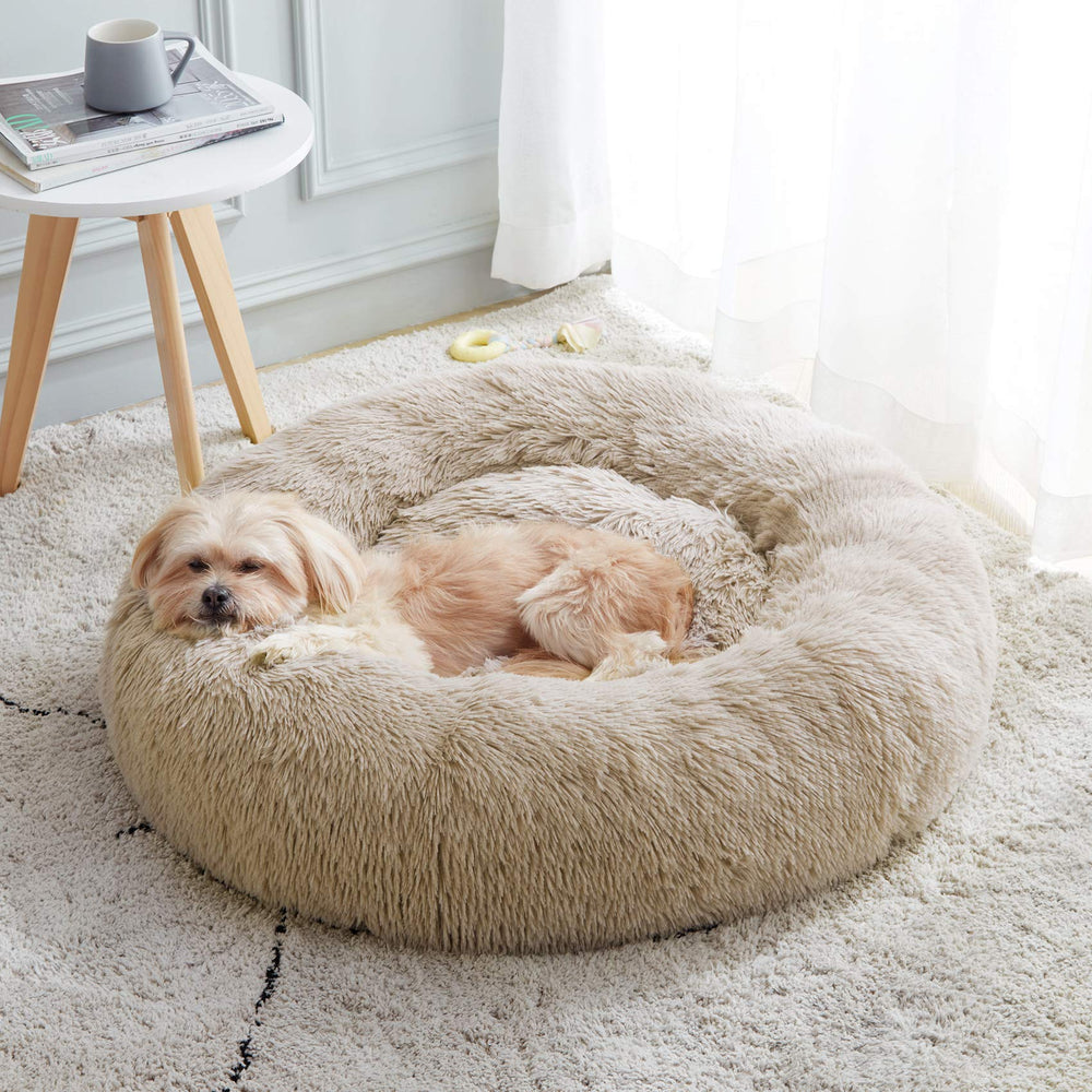 Western Home WH cama redonda para perros y gatos, apoyo suave.