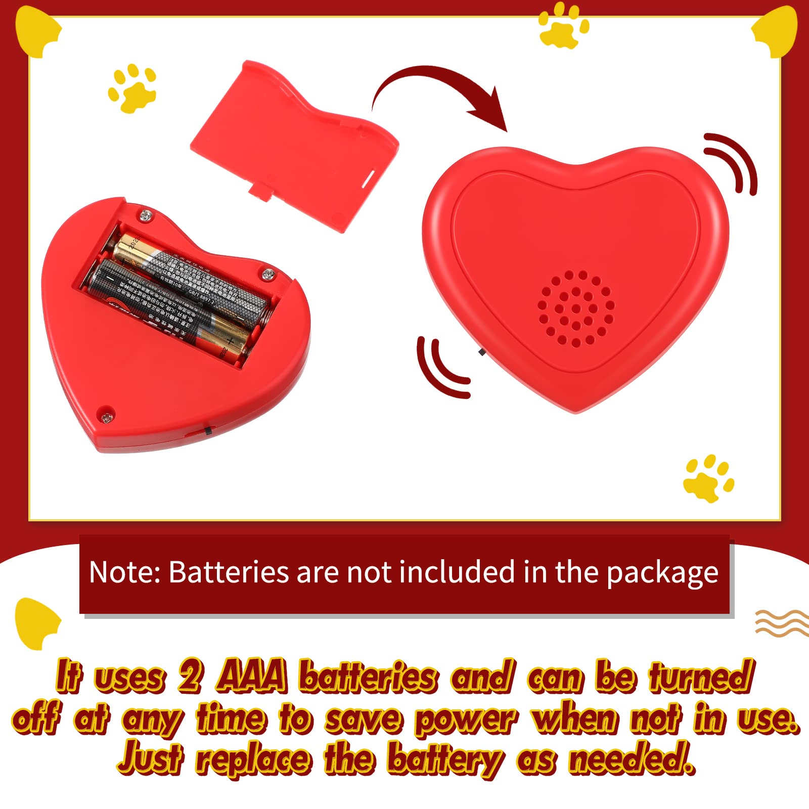 Juguete Wettarn latido con forma de corazón para gato, crea un ambiente cómodo.