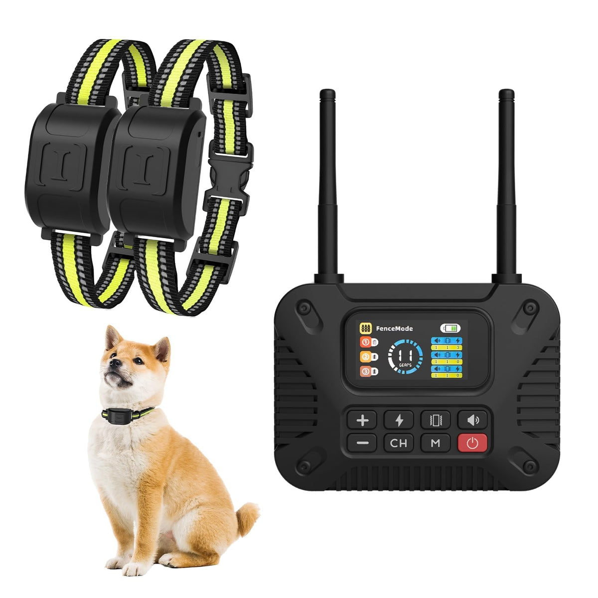 WEUYUY sistema de cerca inalámbrica para perros con lectura rápida en pantalla y control práctico