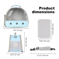 WEVONIGU dragon-barbudo carrier, ventana lateral para acceso cómodo.