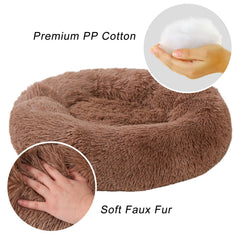 WgoogW cama donut lavable para perros pequeños, limpieza fácil y rápida.