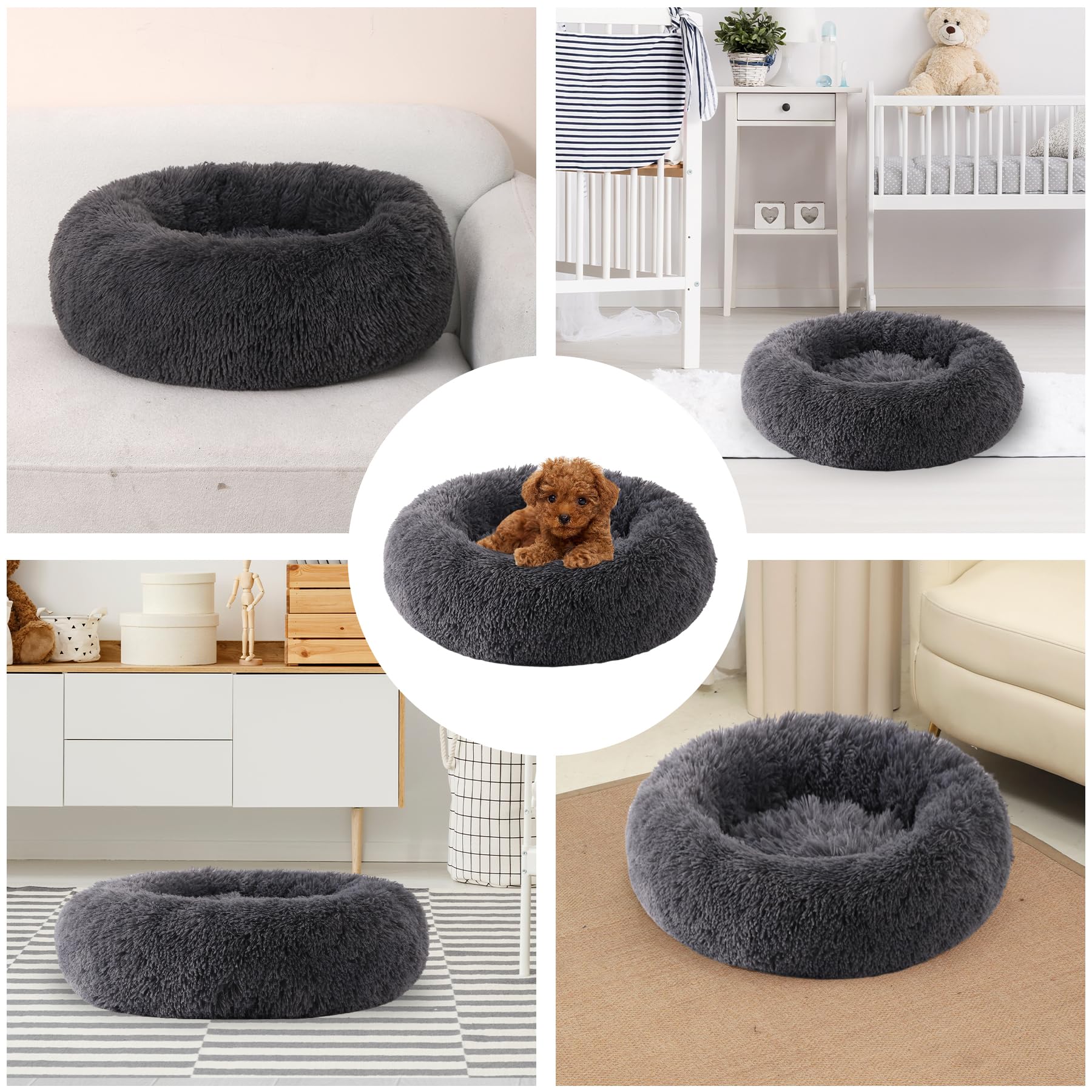 Cama para mascotas de 25 libras con diseño cómodo y estable.