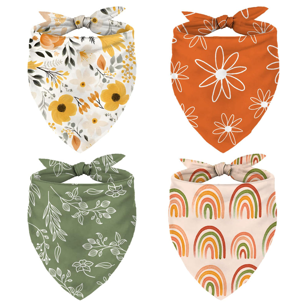 Whaline banda boho para perros con diseño de daisy, frente atractivo para paseos