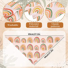 Whaline banda boho para perros daisy, reversible para dos looks distintos