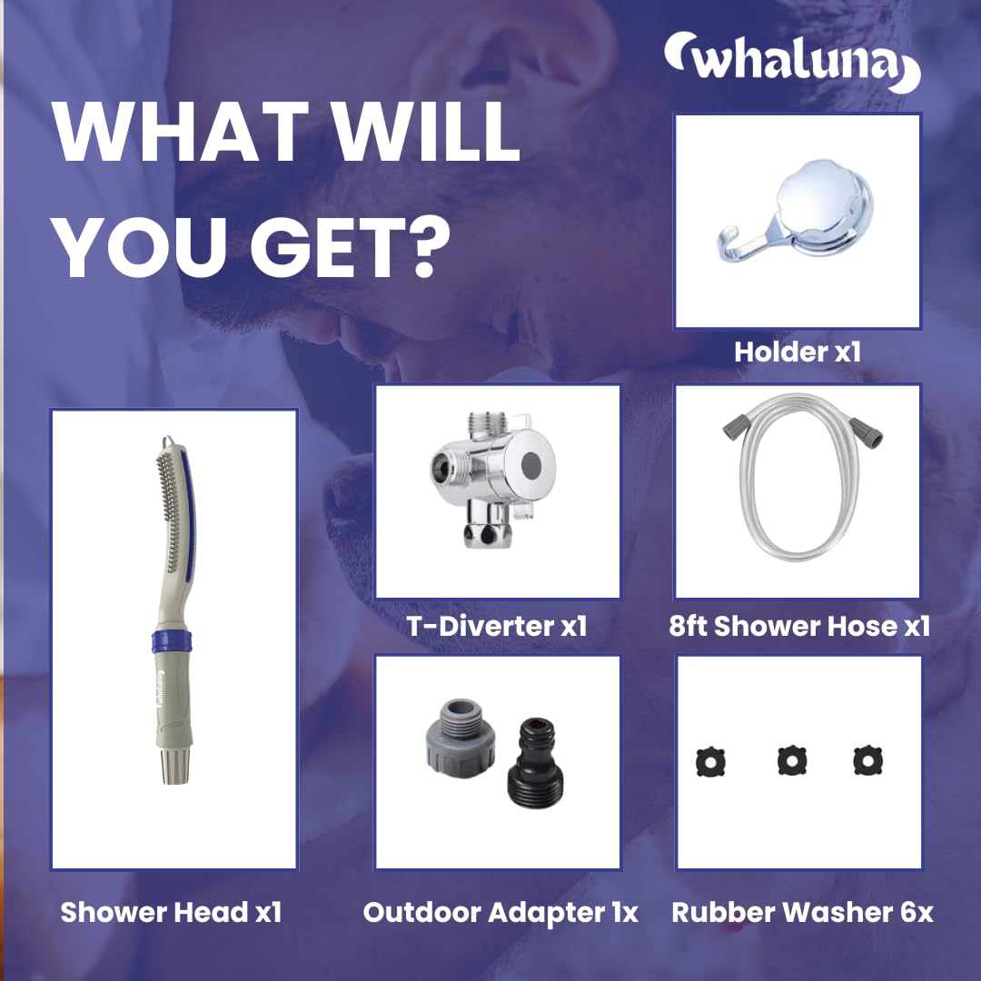 WHALUNA diseño portátil y versátil para distintos escenarios de baño.