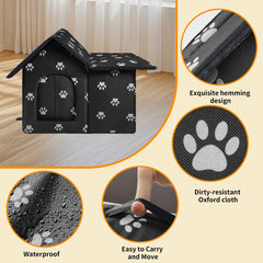 WHDPETS casa grande para gatos exterior con aislamiento EVA para clima frío