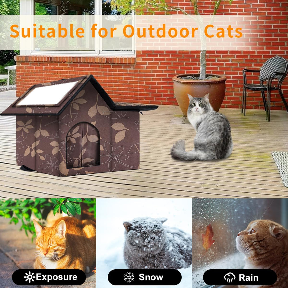 WHDPETS casa-gato-exterior-puerta-resistente-al-viento: entrada protegida y calor retenido.