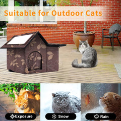 WHDPETS casa-gato-exterior-puerta-resistente-al-viento: entrada protegida y calor retenido.