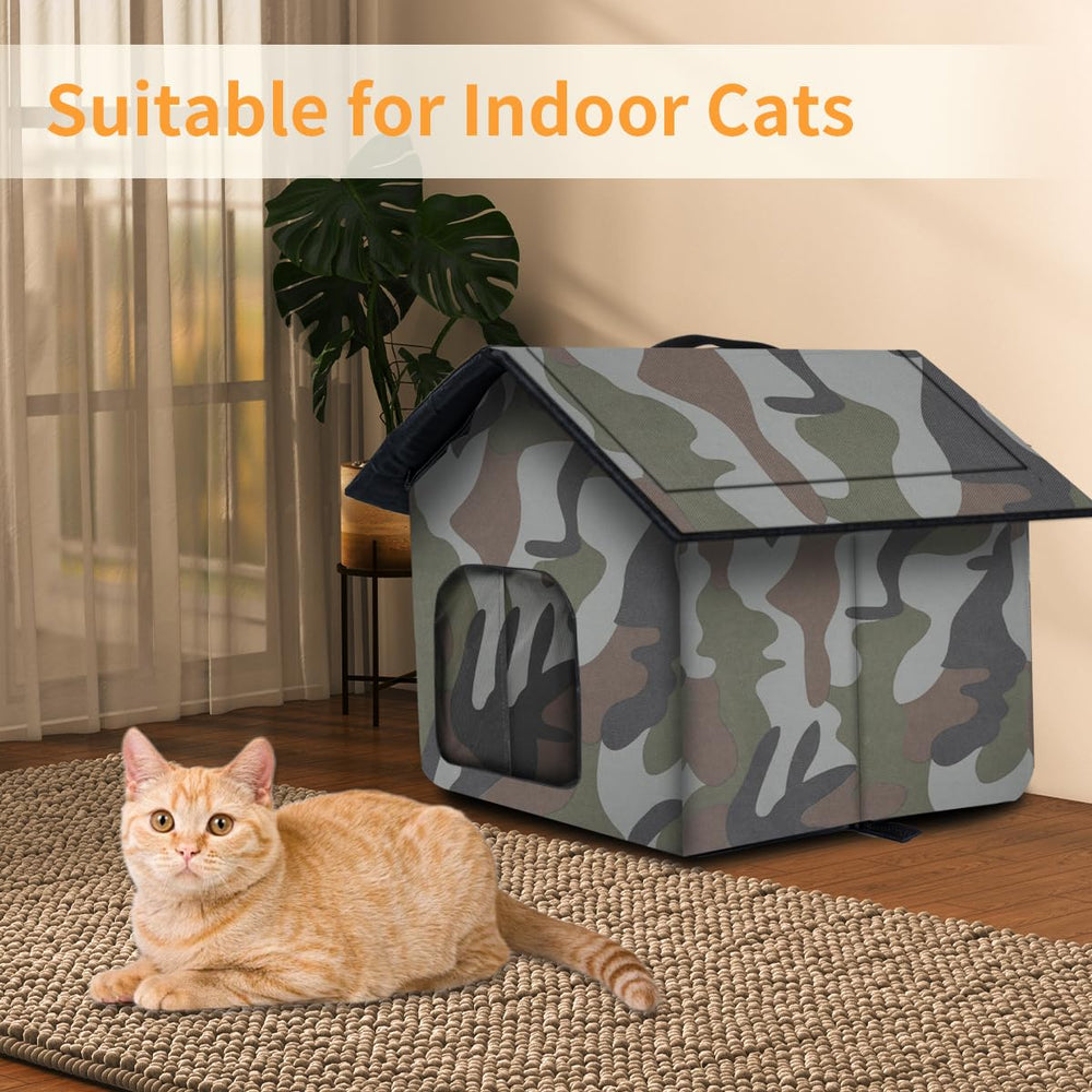WHDPETS casa-gato-interior-almohadilla-lavable crea un rincón cómodo y fácil de limpiar