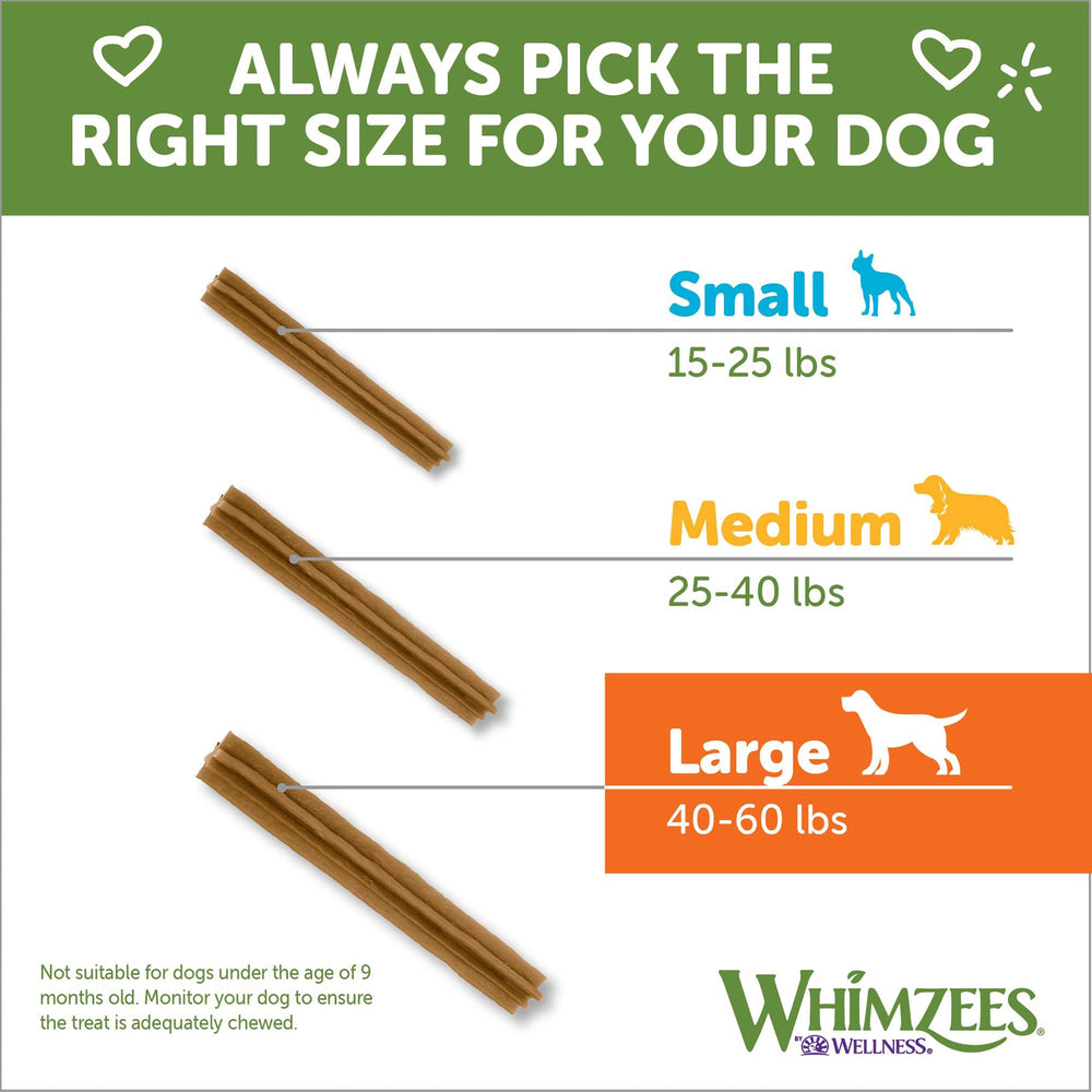 Whimzees Sabores Naturales: masticables sin sabores artificiales para perros.