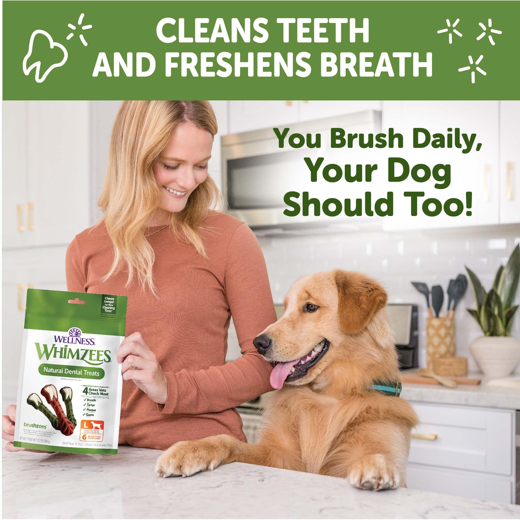 Whimzees Sin Gluten y Sin Grano: apto para perros con sensibilidades dietarias.