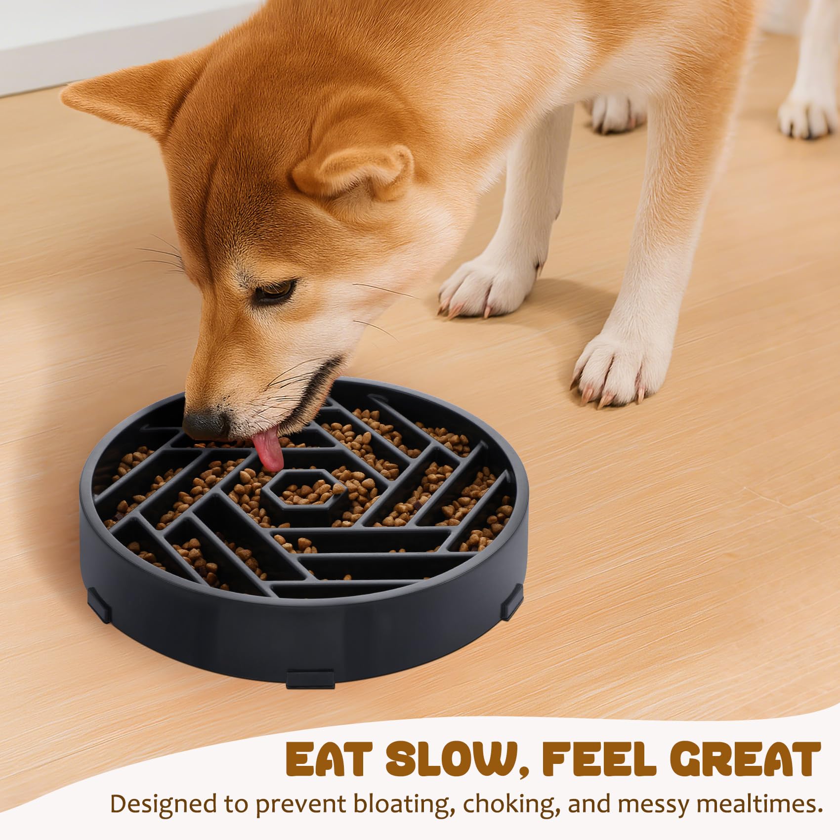Whippy capacidad de 3 tazas para perros medianos y grandes.