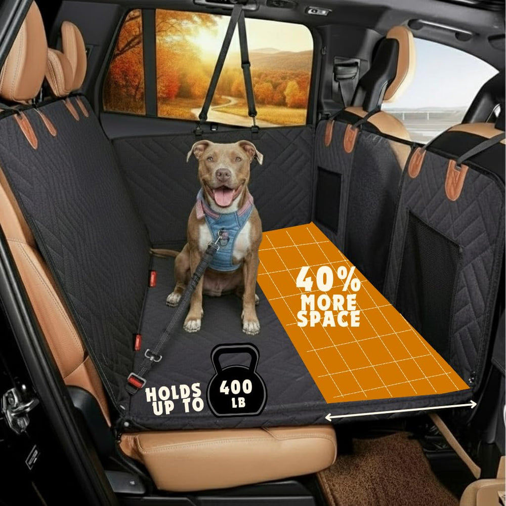 Whisker Bark cubierta trasera impermeable mantiene limpio el coche tras paseos