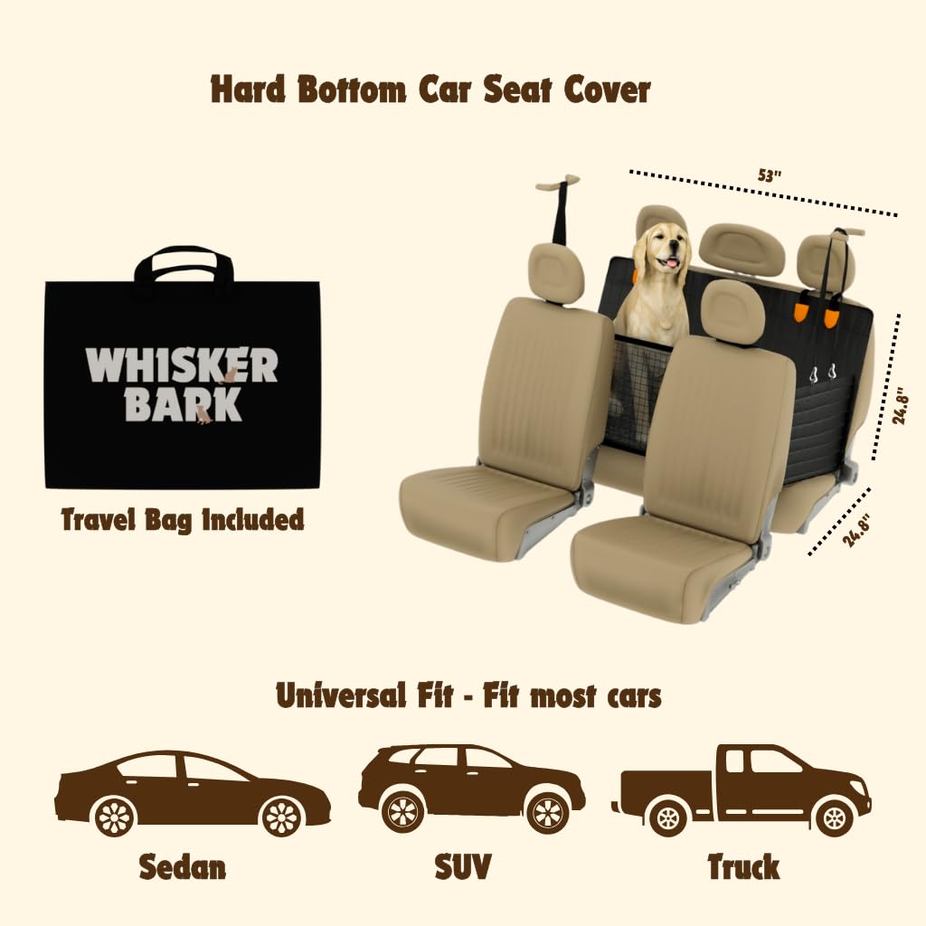 Whisker Bark espacio para dos perros grandes ofrece comodidad durante el viaje