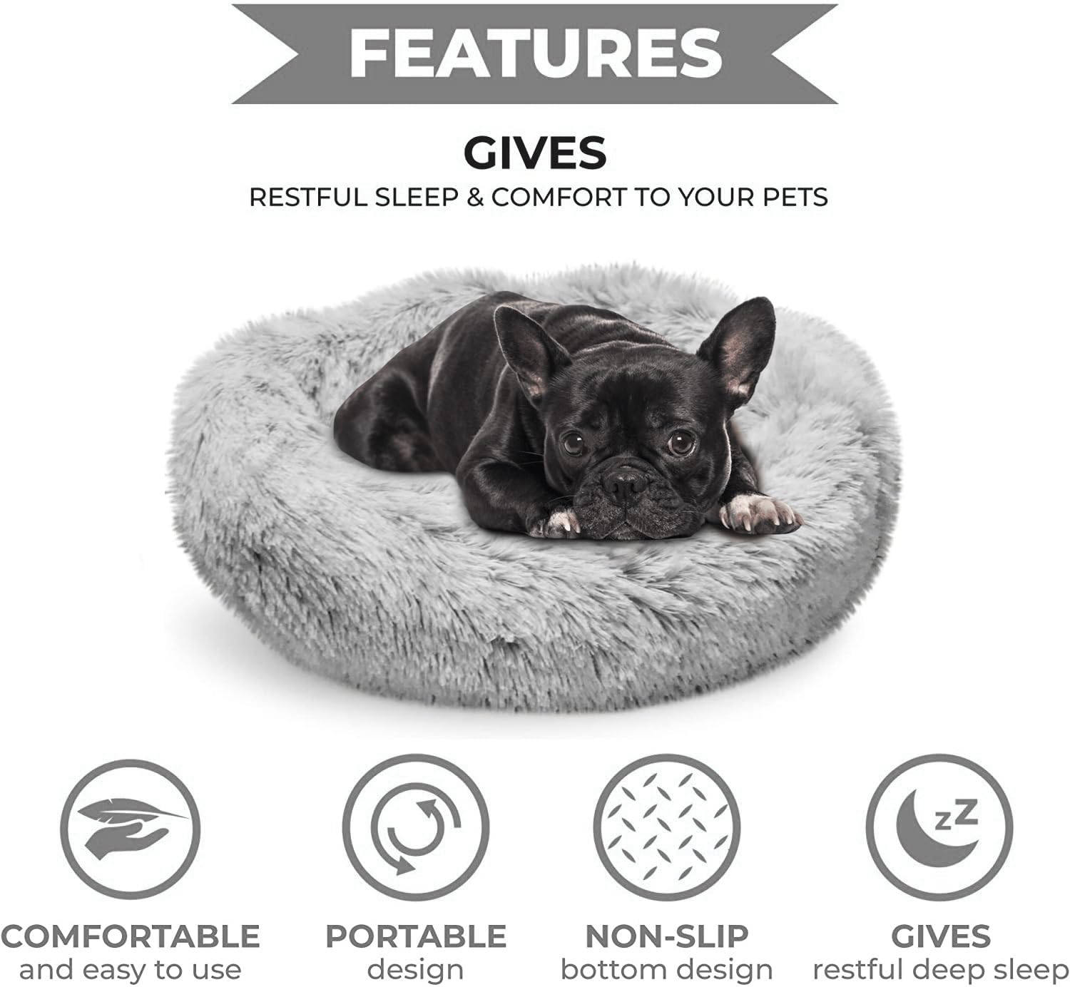 Whiskers & Friends material suave de peluche para descanso reconfortante