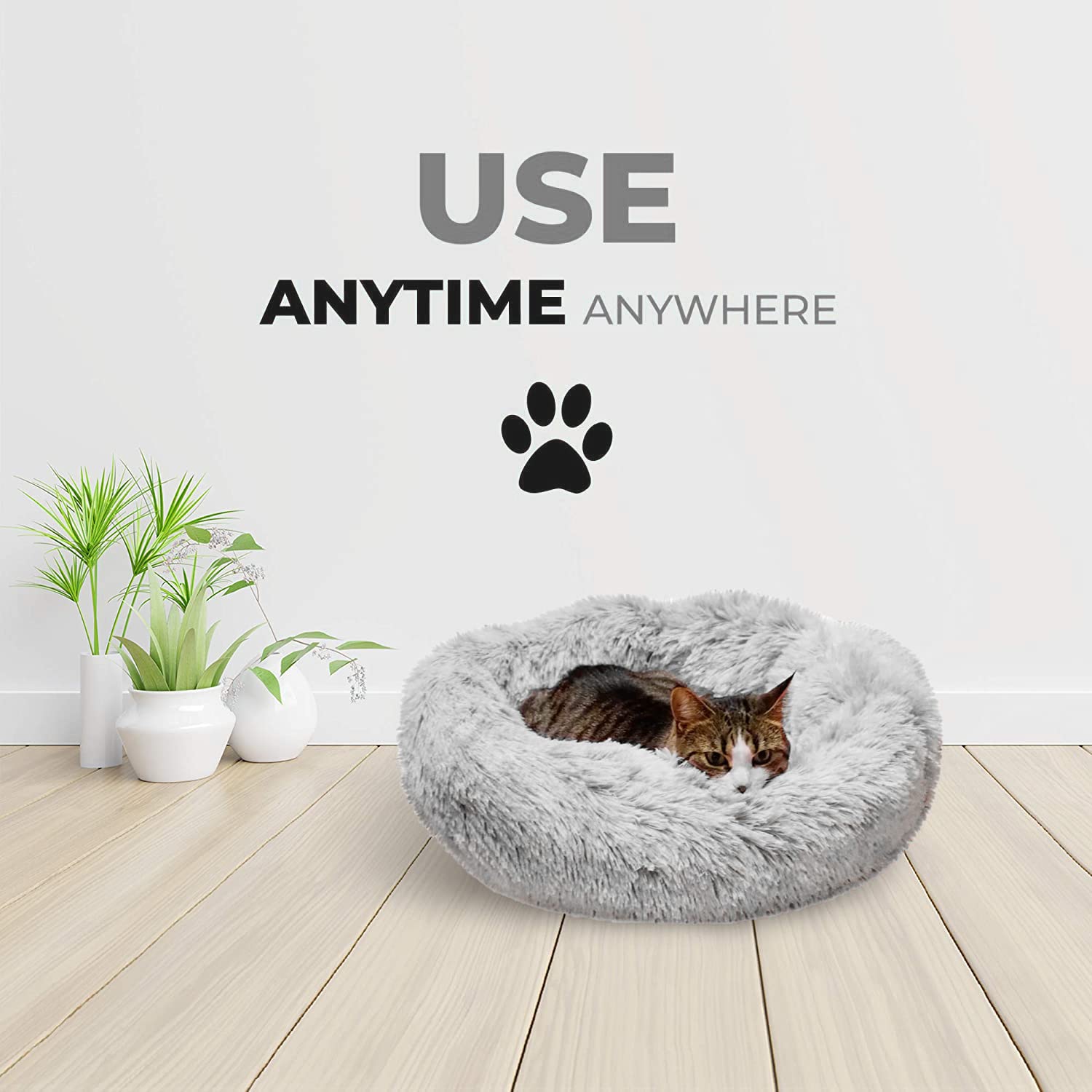 Whiskers & Friends refugio-cama-peludosa para dormir con privacidad.
